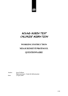 CTH Round Robin Test NTBuild 492  Experimental Data Analysis (incomplete)