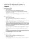 Replication Data for: Expertise Acquisition in Congress