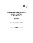 Kenya Life Panel Survey, Round 4 (KLPS-4)